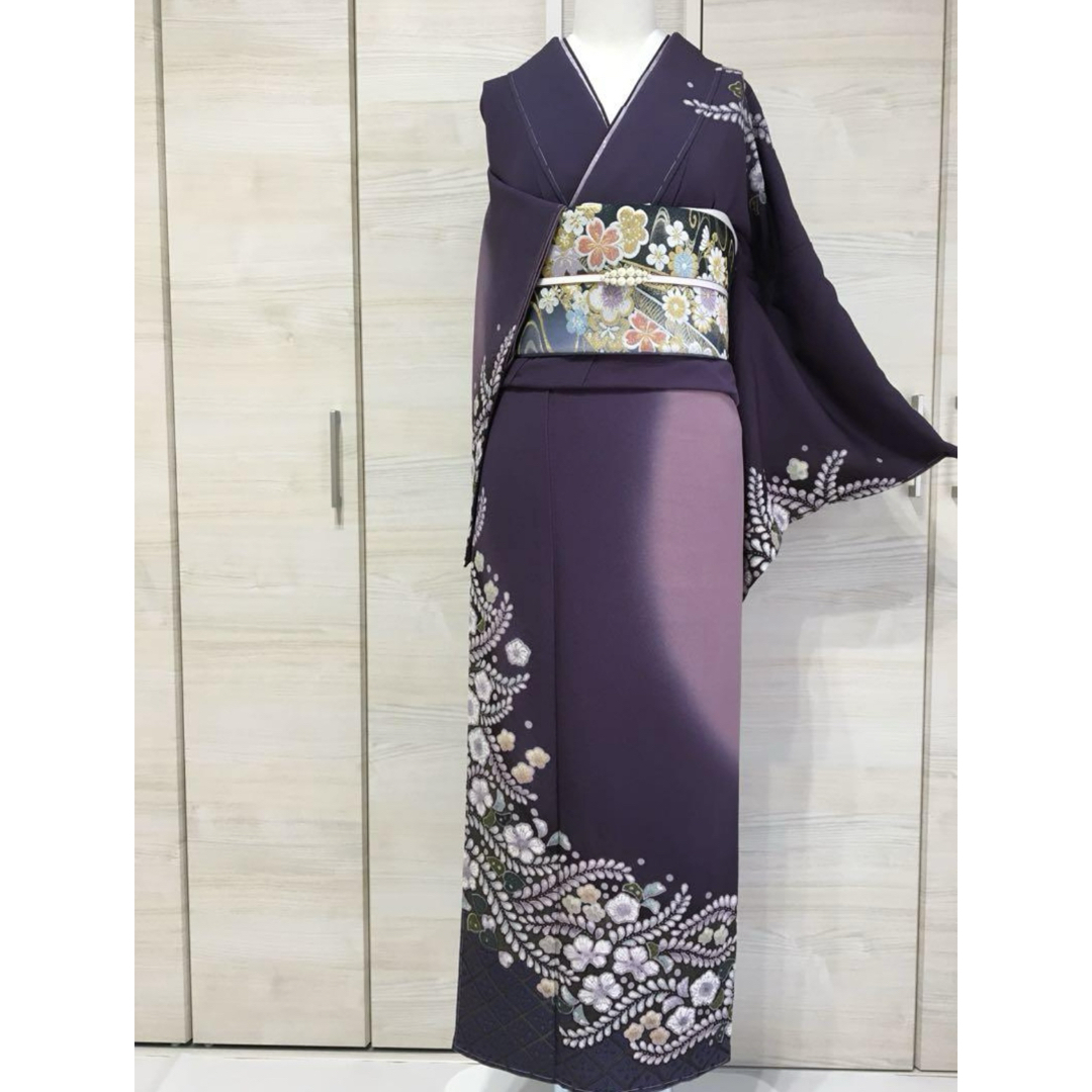 高貴な紫色 辻ヶ花【訪問着】正絹 未使用 絞り 高貴な紫色 辻ヶ花【訪問着】正絹 未使用 絞り