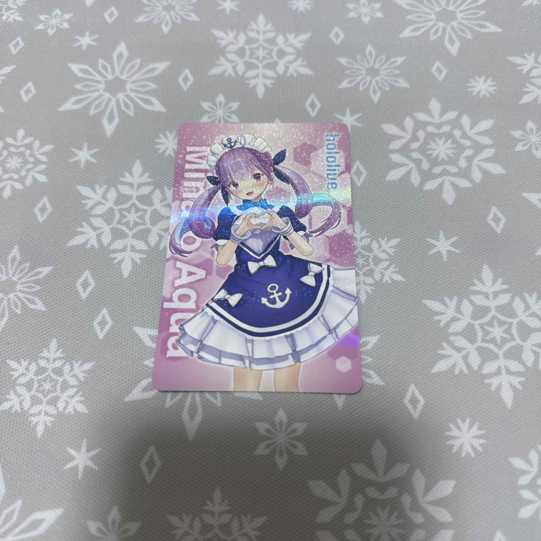 ホロライブ アトレ カード 湊あくあ エンタメ/ホビーのおもちゃ/ぬいぐるみ(キャラクターグッズ)の商品写真