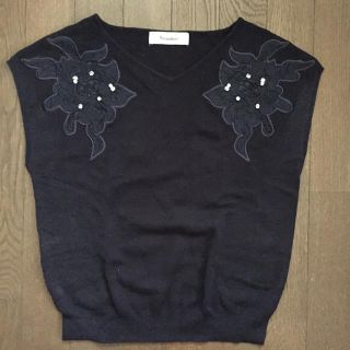 リランドチュール(Rirandture)の【うーたんさま専用(お取置き)】Rirandture❁花柄刺繍ニットトップス(ニット/セーター)