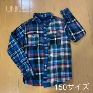 UNIQLO - UNIQLO フランネルチェックシャツ　150サイズ　キッズ　子供服