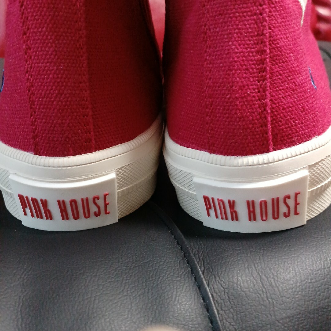 PINK HOUSE ピンクハウス ハイカットスニーカー 赤 レッド PINK HOUSE ピンクハウス ハイカットスニーカー 赤 レッド