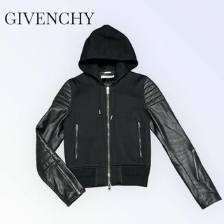 GIVENCHY - ジバンシー パーカー フーデッドジャケット レザー GIVENCHY - ジバンシー パーカー フーデッドジャケット レザー