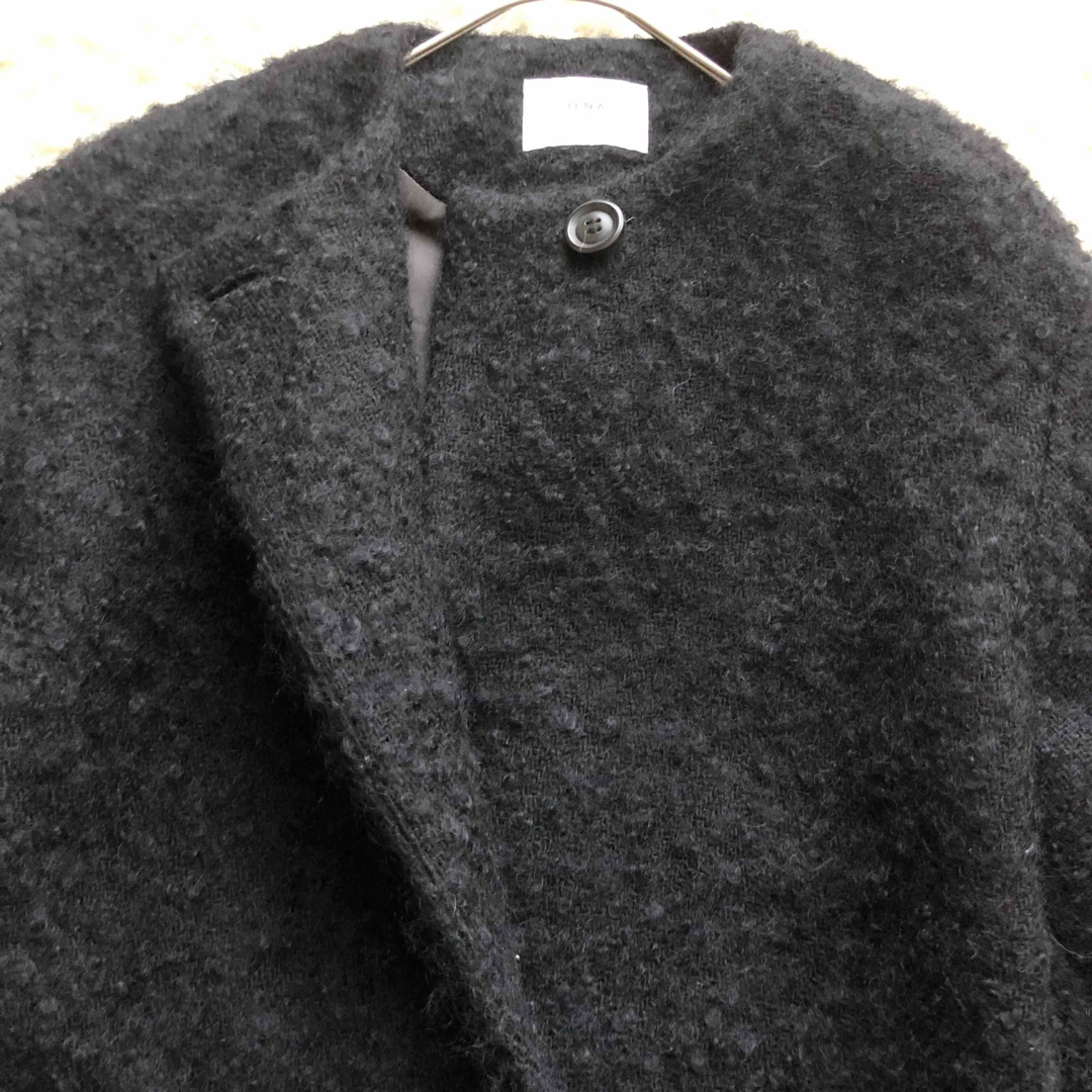 IENA♪イエナ♪人気ループツイードコクーンコート モヘヤ IENA♪イエナ♪人気ループツイードコクーンコート モヘヤ