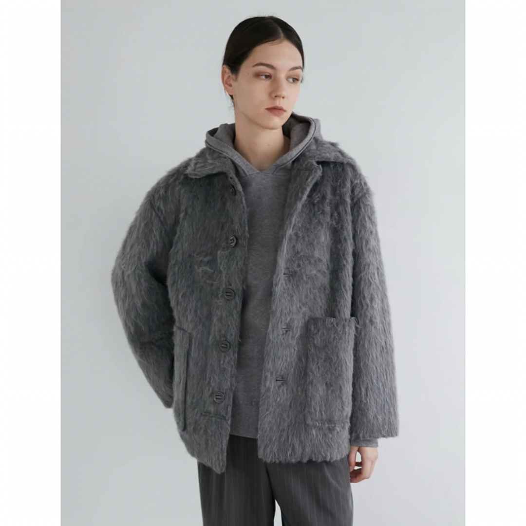 【最安値挑戦】 la ラクマ フリマアプリ | coat middle shaggy gem de peau ジャケット・アウター