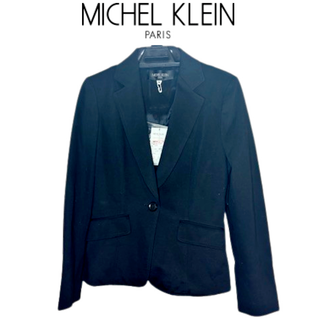 最終値下 MICHELKLEIN ミシェルクラン ほぼ新品 黒 ジャケット M(テーラードジャケット)