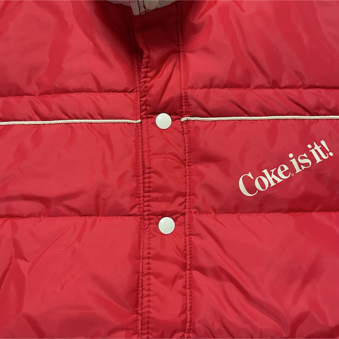 70s vintage 中綿ベスト coke コカコーラ 古着 赤L MVP 70s vintage 中綿ベスト coke コカコーラ 古着 赤L MVP