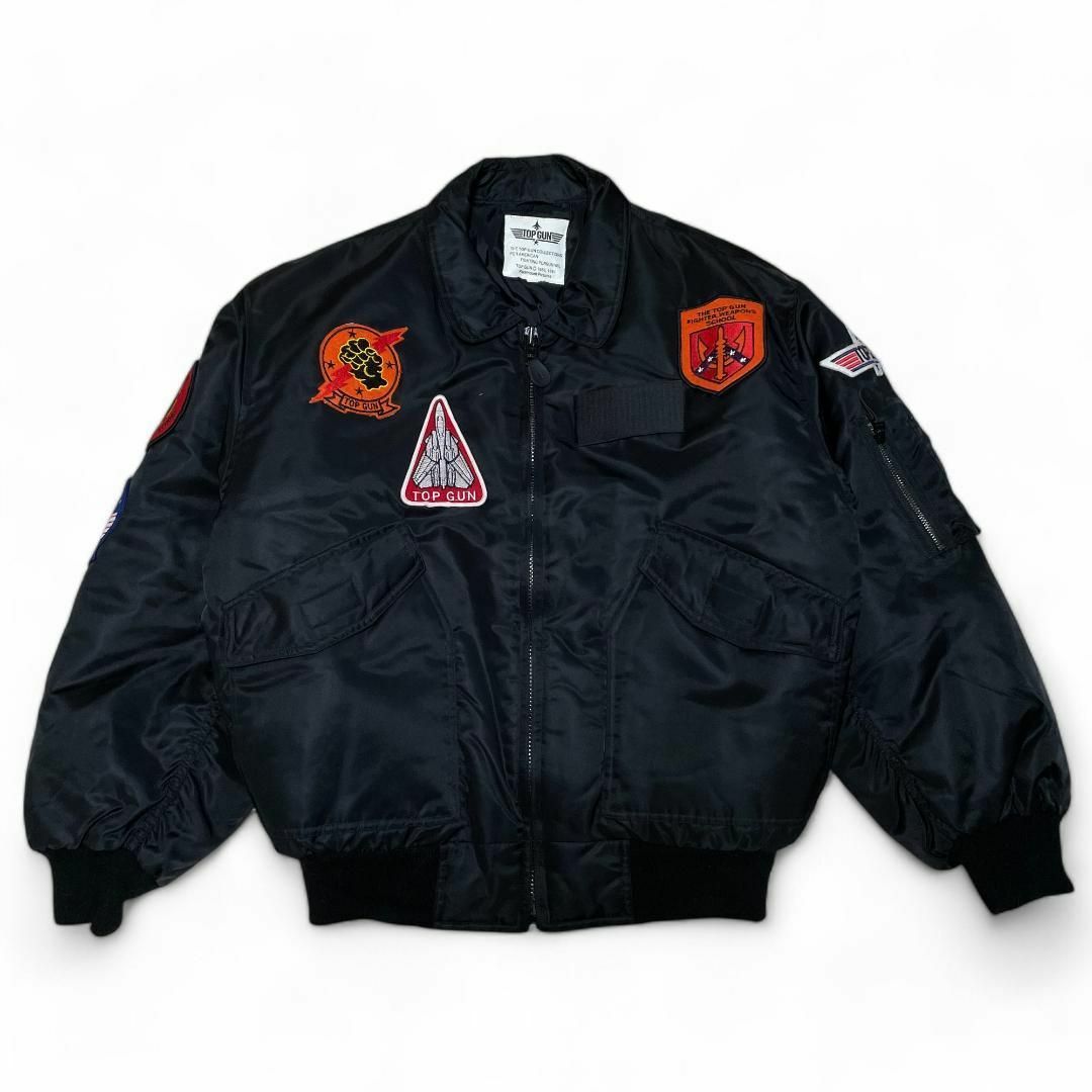 ART VINTAGE - トップガンフライトジャケット黒ブラックCWU-45P ART VINTAGE - トップガンフライトジャケット黒ブラックCWU-45P