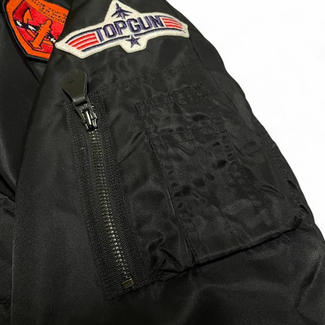 ART VINTAGE - トップガンフライトジャケット黒ブラックCWU-45P ART VINTAGE - トップガンフライトジャケット黒ブラックCWU-45P