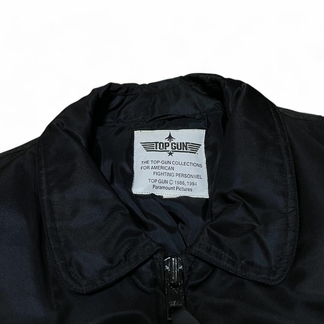 ART VINTAGE - トップガンフライトジャケット黒ブラックCWU-45P ART VINTAGE - トップガンフライトジャケット黒ブラックCWU-45P