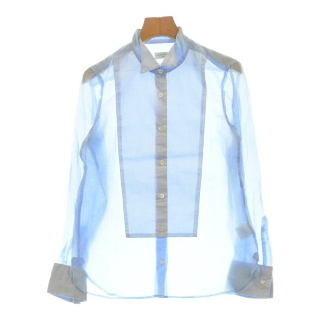 DRIES VAN NOTEN カジュアルシャツ 36(XS位) 水色 【古着】 DRIES VAN NOTEN カジュアルシャツ 36(XS位) 水色 【古着】