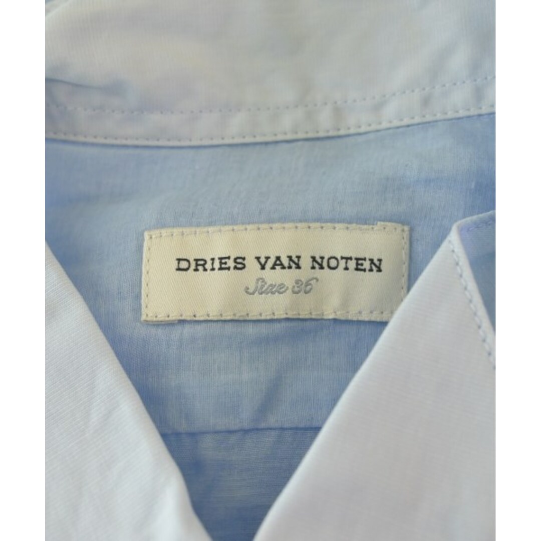 DRIES VAN NOTEN カジュアルシャツ 36(XS位) 水色 【古着】 DRIES VAN NOTEN カジュアルシャツ 36(XS位) 水色 【古着】