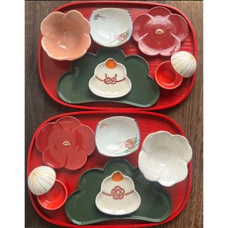 EILONG 茶器セット 赤地花柄 陶器 たやすく EILONG 茶器セット 赤地花柄 陶器 たやすく