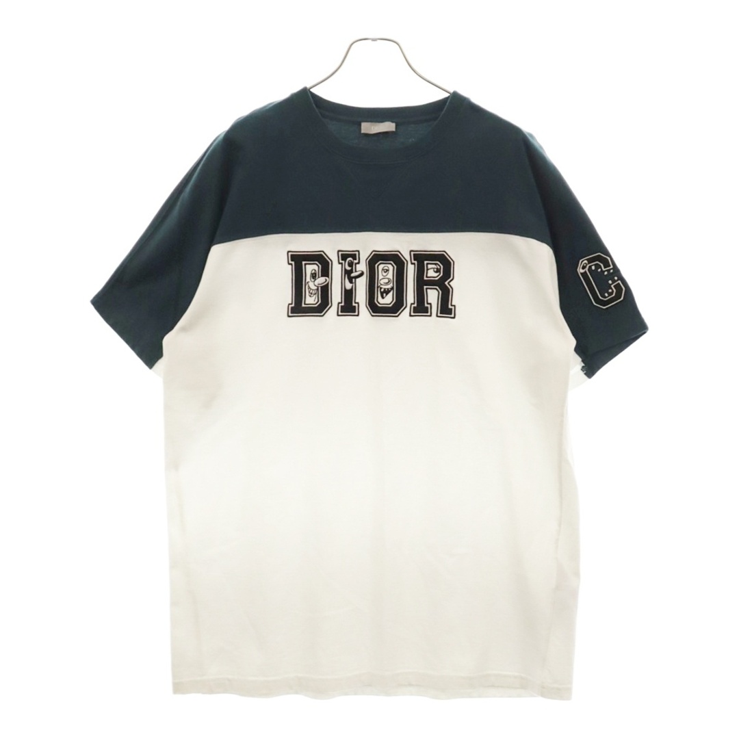 Christian Dior - Christian Dior クリスチャンディオール 21AW KENNY SCHAR T-SHIRT  フロントロゴ刺繍半袖Tシャツ ホワイト 193J646A0554の通販 by BRINGラクマ店｜クリスチャンディオールならラクマ