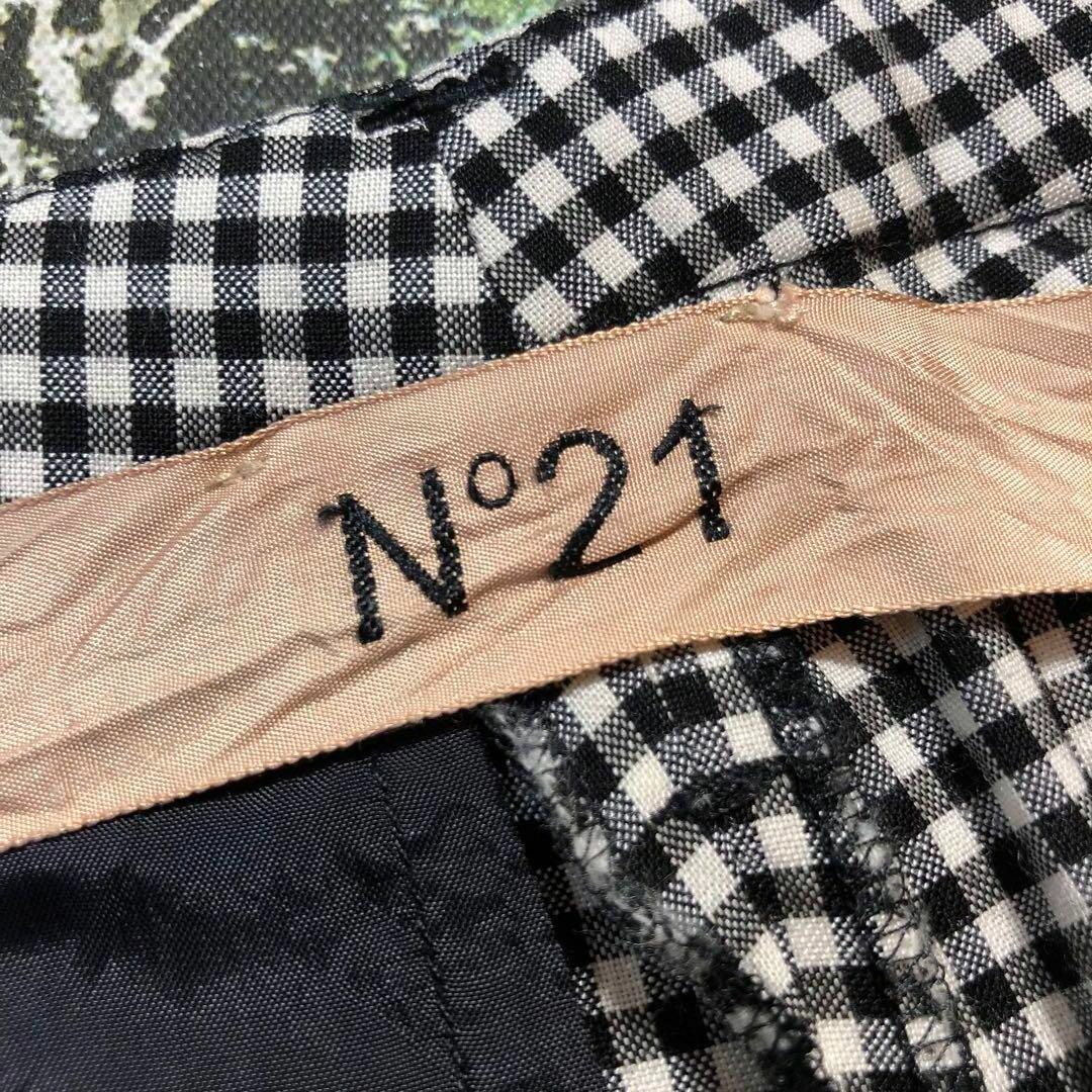 【美品】ヌメロヴェントゥーノ-N°21-チェックテーパードパンツ 美品】ヌメロヴェントゥーノ-N°21-チェックテーパードパンツ
