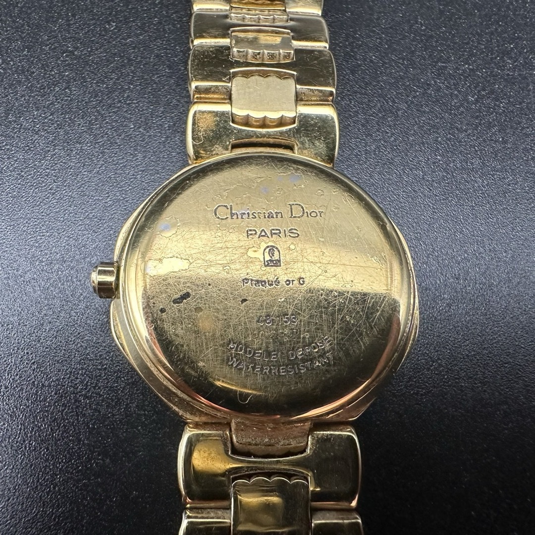 電池交換済み✨ Dior 時計 CD ロゴ オクタゴン 11P ゴールド 428 電池交換済み✨ Dior 時計 CD ロゴ オクタゴン 11P ゴールド 428