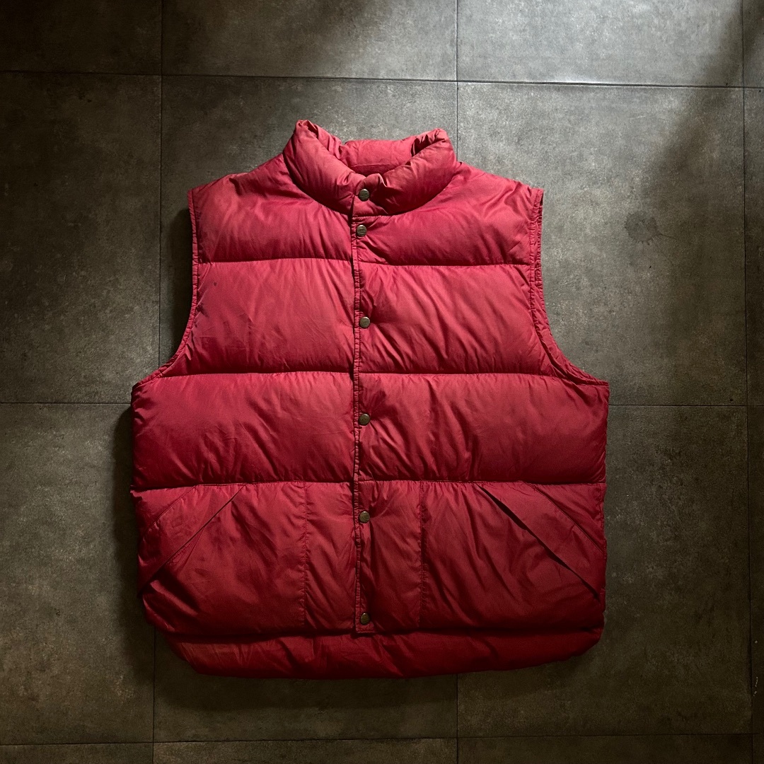L.L.Bean - 80s エルエルビーン ダウンベスト レッド L グース L.L.Bean - 80s エルエルビーン ダウンベスト レッド L グース
