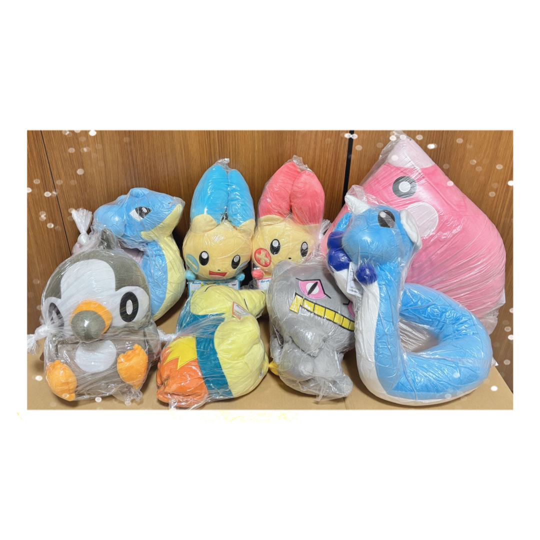 ポケモン(ポケモン)のポケットモンスター ぬいぐるみ 8種 まとめ売り ポケモン Pokémon エンタメ/ホビーのおもちゃ/ぬいぐるみ(ぬいぐるみ)の商品写真