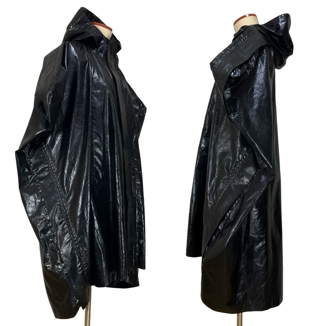 LIMI feu(リミフゥ)のLIMI feu Foil Print Stripe Square Poncho レディースのジャケット/アウター(ポンチョ)の商品写真