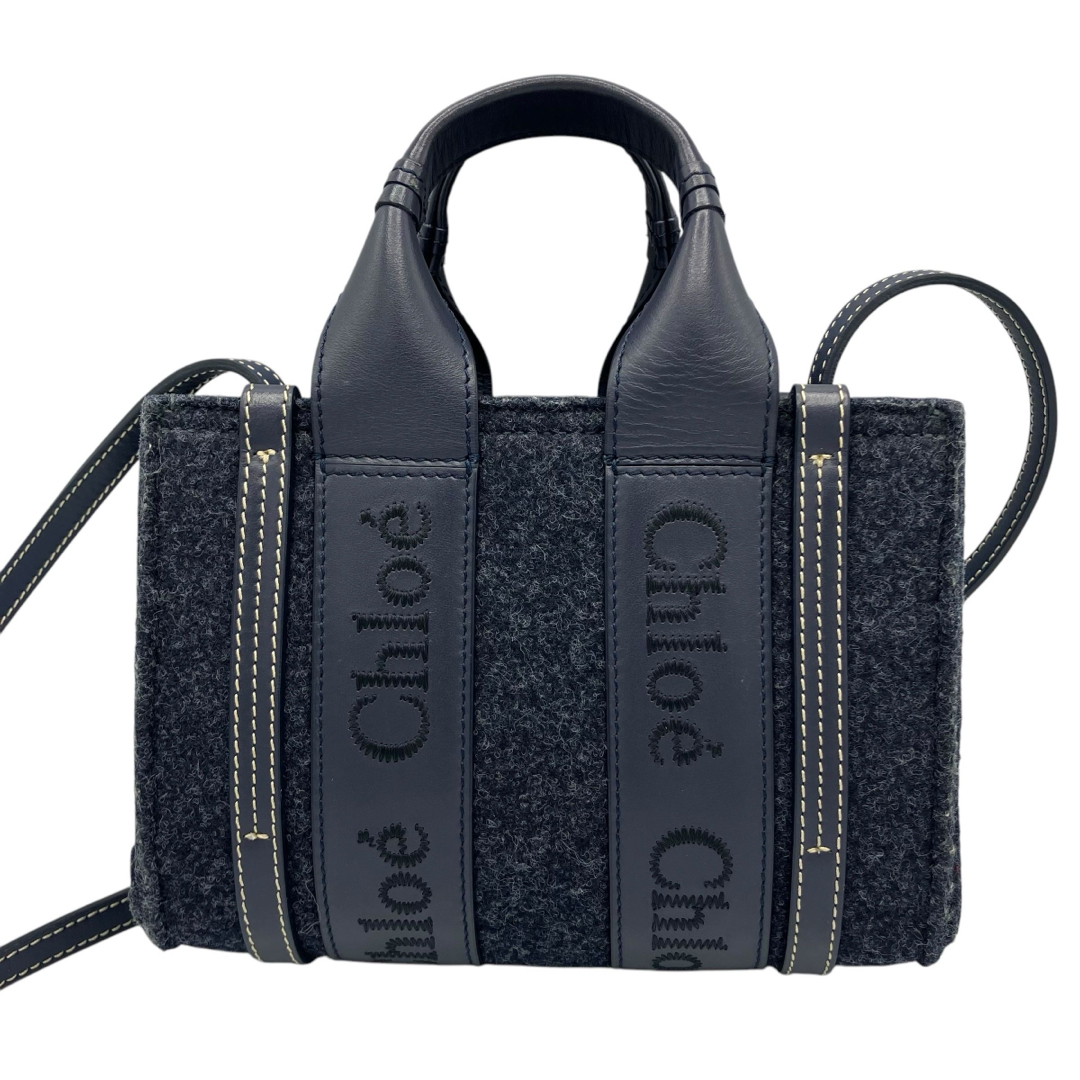 Chloe - ⭐️美品⭐️ クロエ ウッディ ミニ フェルト レザー Chloe - ⭐️美品⭐️ クロエ ウッディ ミニ フェルト レザー