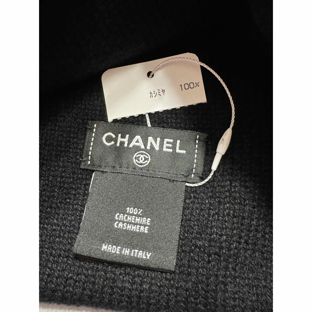 CHANEL - CHANEL シャネル ニット帽 ビーニー 帽子 ハート ココ CHANEL - CHANEL シャネル ニット帽 ビーニー 帽子 ハート ココ