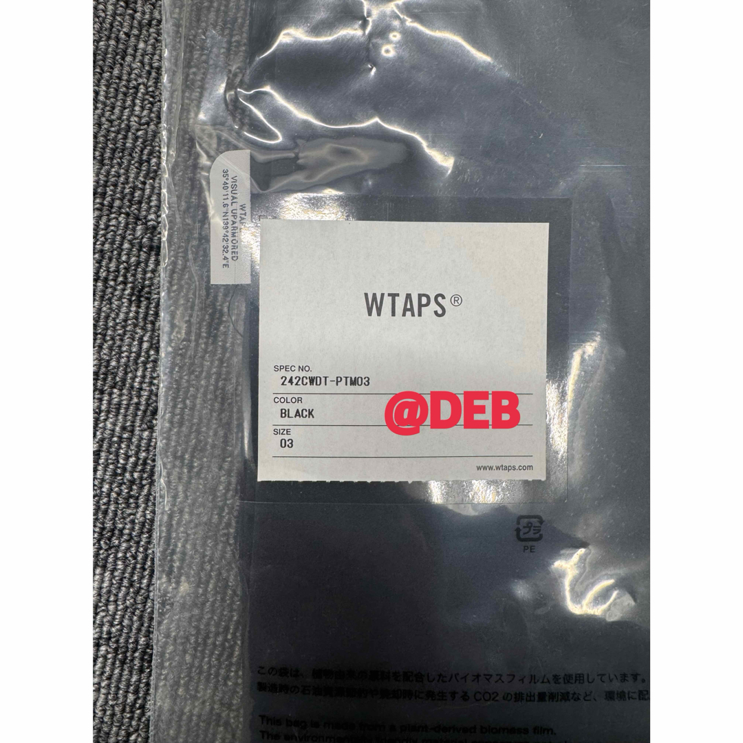 W)taps - WTAPS 24FW SPST2002 TROUSERS BLACK Lサイズの通販 by W)taps - WTAPS 24FW SPST2002 TROUSERS BLACK Lサイズの通販 by