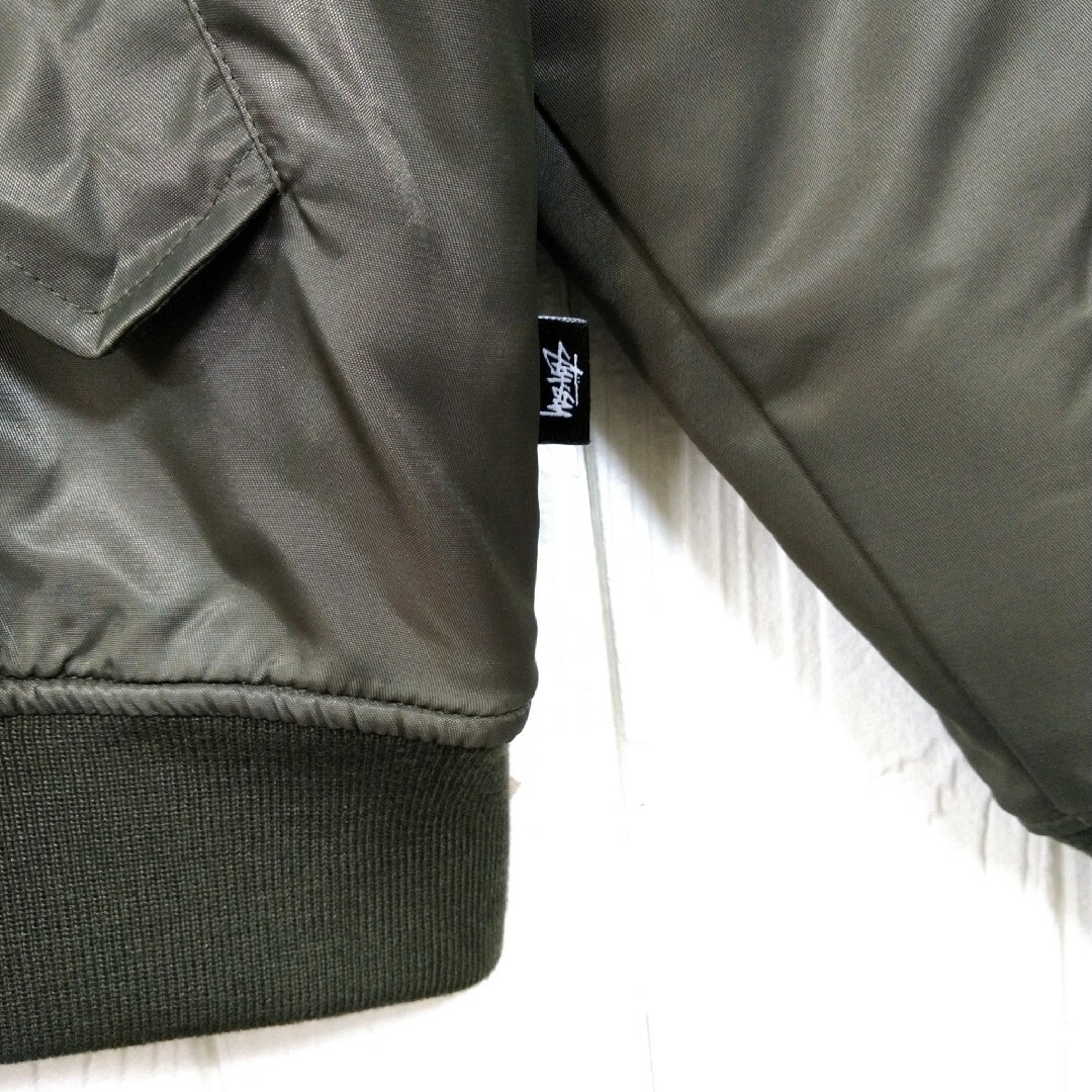 STUSSY】中綿入り 厚手 ナイロン ミリタリージャケット STUSSY】中綿入り 厚手 ナイロン ミリタリージャケット