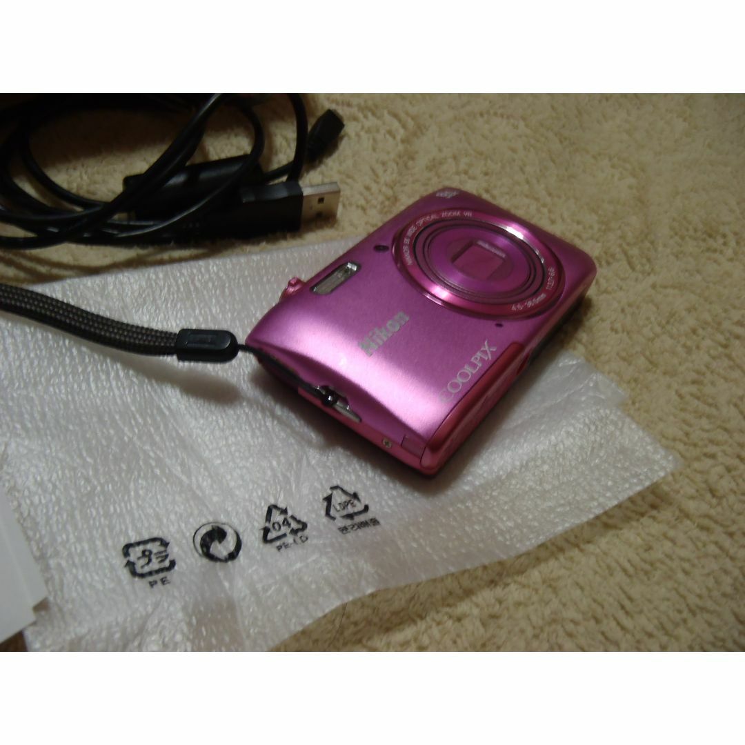 Nikon - ☆箱付き☆Nikon COOLPIX S3600☆ピンク☆コンデジの Nikon - ☆箱付き☆Nikon COOLPIX S3600☆ピンク☆コンデジの