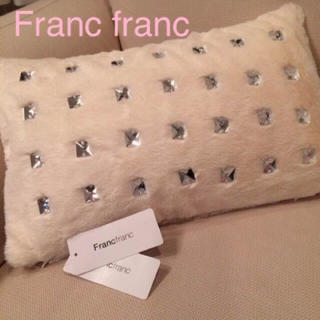 フランフラン(Francfranc)の姫にゃん様専用タグ付フランフランクッションカバー(クッションカバー)