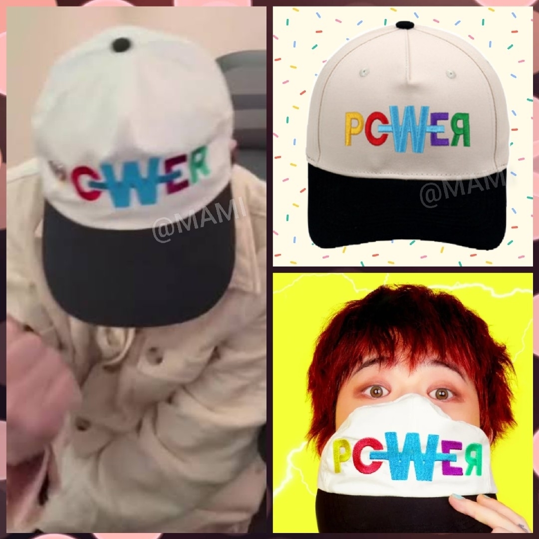 PEACEMINUSONE - 🩷G-DRAGON POWER キャップ /黒🩷 パワー 帽子 PEACEMINUSONE - 🩷G-DRAGON POWER キャップ /黒🩷 パワー 帽子