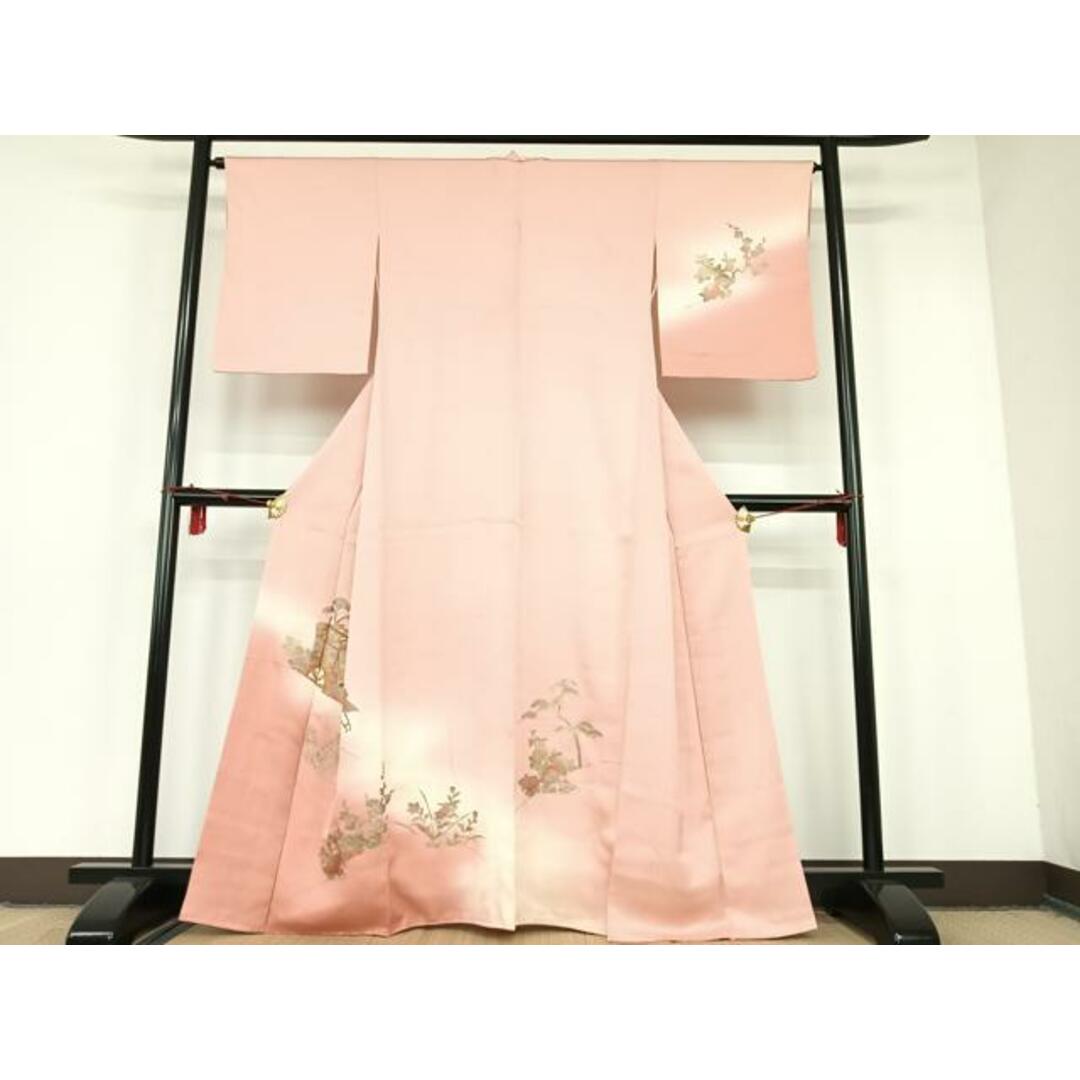 平和屋着物□訪問着 エ霞花蝶文 暈し染め 金彩 逸品 平和屋着物□訪問着 エ霞花蝶文 暈し染め 金彩 逸品
