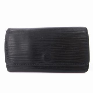 ルイヴィトン(LOUIS VUITTON)のルイヴィトン エピ ノワール キーケース 4連 型押し レザー 黒 (キーケース)
