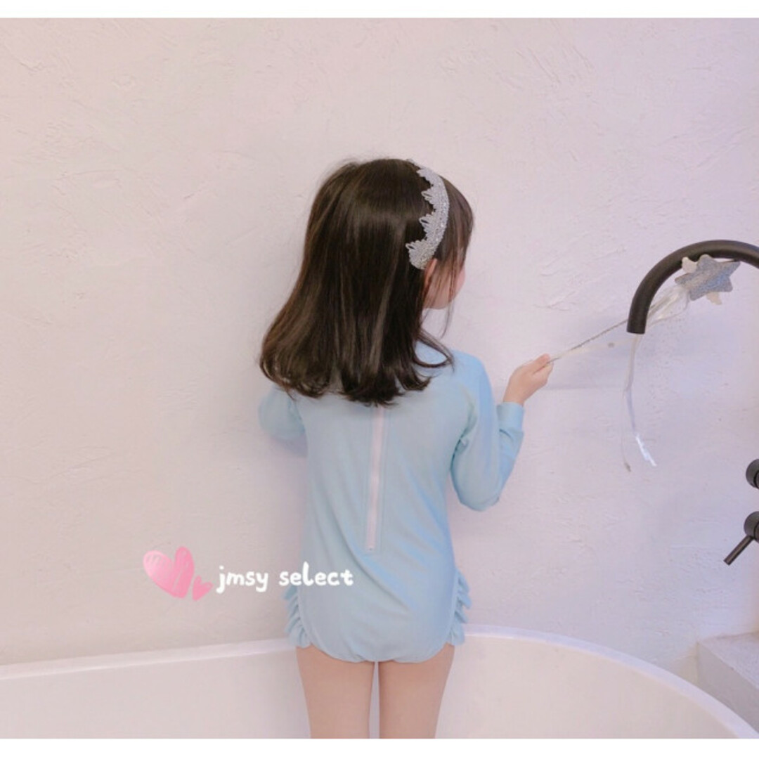 Disney(ディズニー)の120cm▶︎アナ雪 水着 ラッシュガード エルサ水着 水遊び着 女の子 キッズ/ベビー/マタニティのキッズ服女の子用(90cm~)(水着)の商品写真