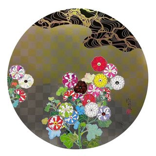 村上隆 ポスター作品 光琳のお花と水 ED300(ポスター)
