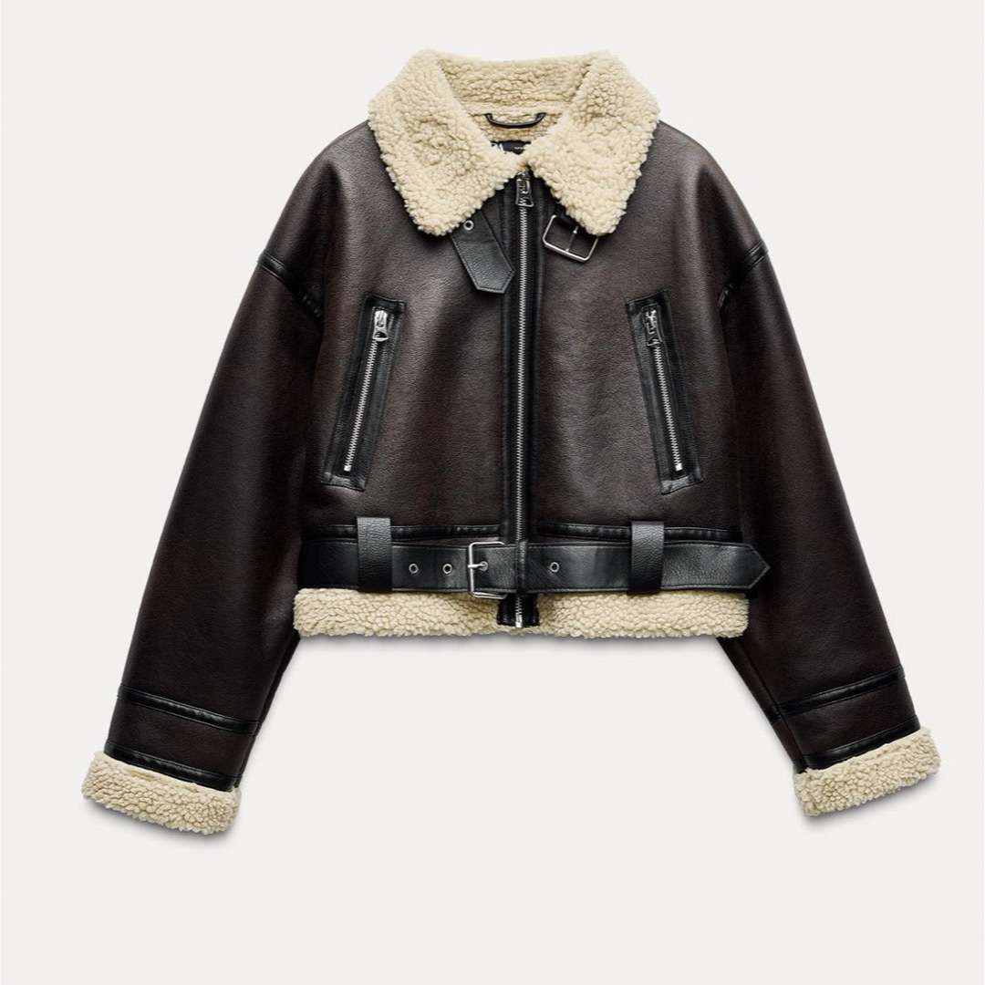 ZARA - ZARA ショート丈ダブルフェイスジャケットの通販 by 11月 ZARA - ZARA ショート丈ダブルフェイスジャケットの通販 by 11月