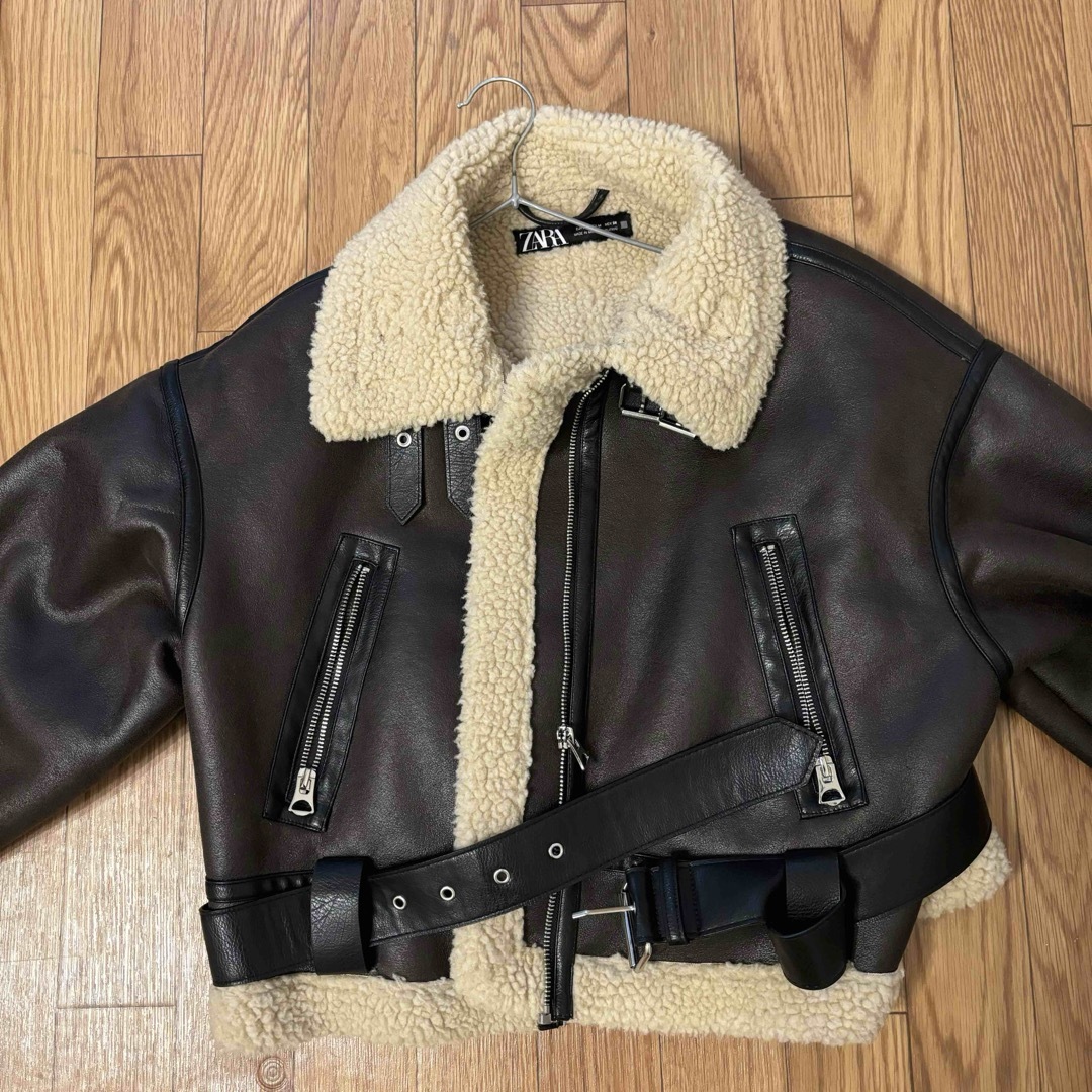 ZARA - ZARA ショート丈ダブルフェイスジャケットの通販 by 11月 ZARA - ZARA ショート丈ダブルフェイスジャケットの通販 by 11月
