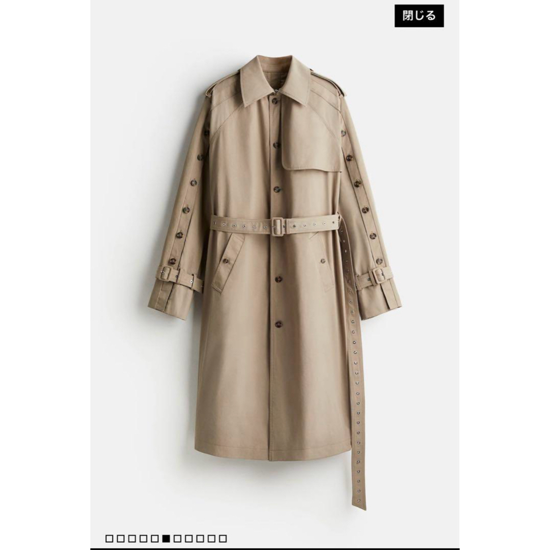 H&M - ☆新品未使用☆rokh × H&M トレンチコート Lサイズの通販 H&M - ☆新品未使用☆rokh × H&M トレンチコート Lサイズの通販