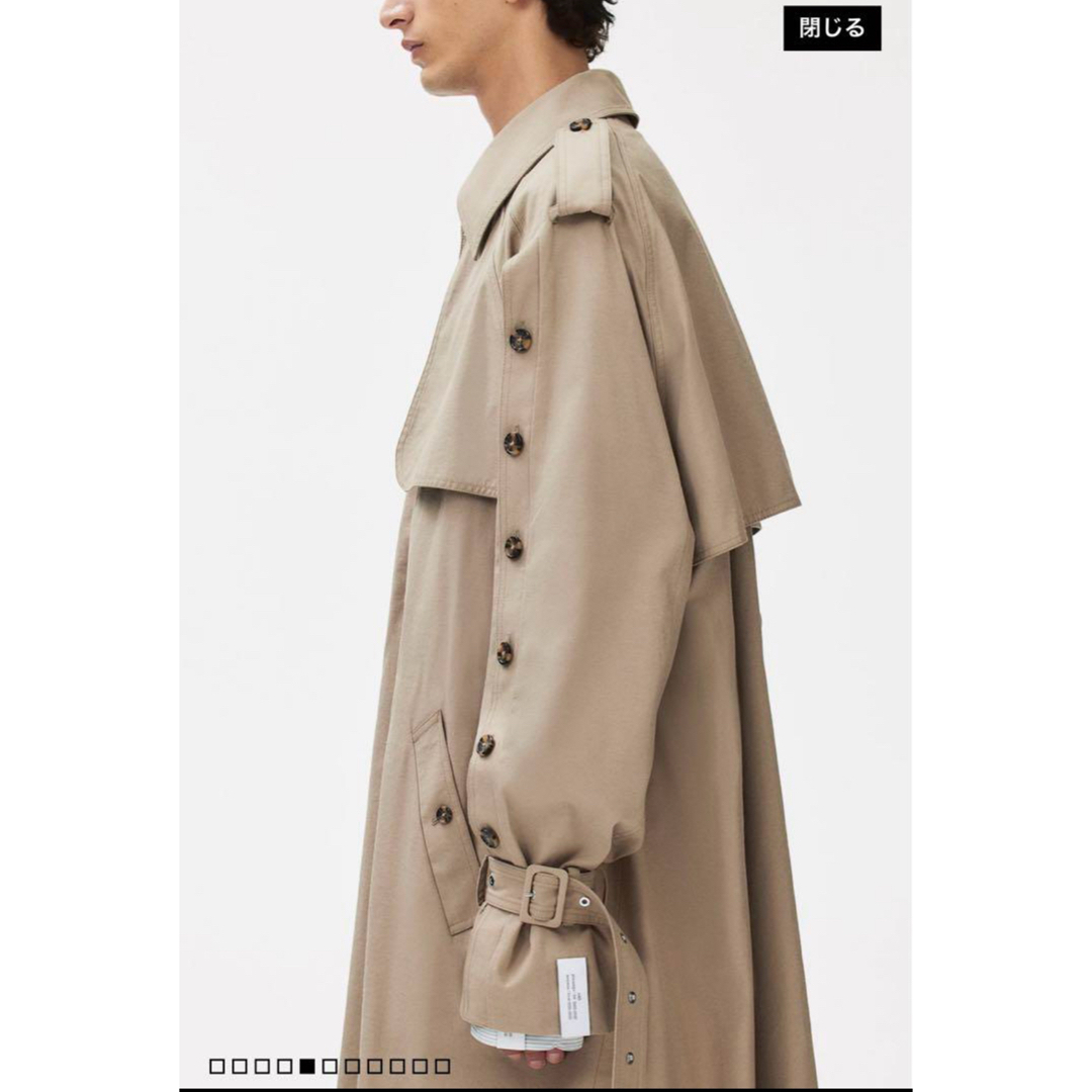 H&M - ☆新品未使用☆rokh × H&M トレンチコート Lサイズの通販 H&M - ☆新品未使用☆rokh × H&M トレンチコート Lサイズの通販