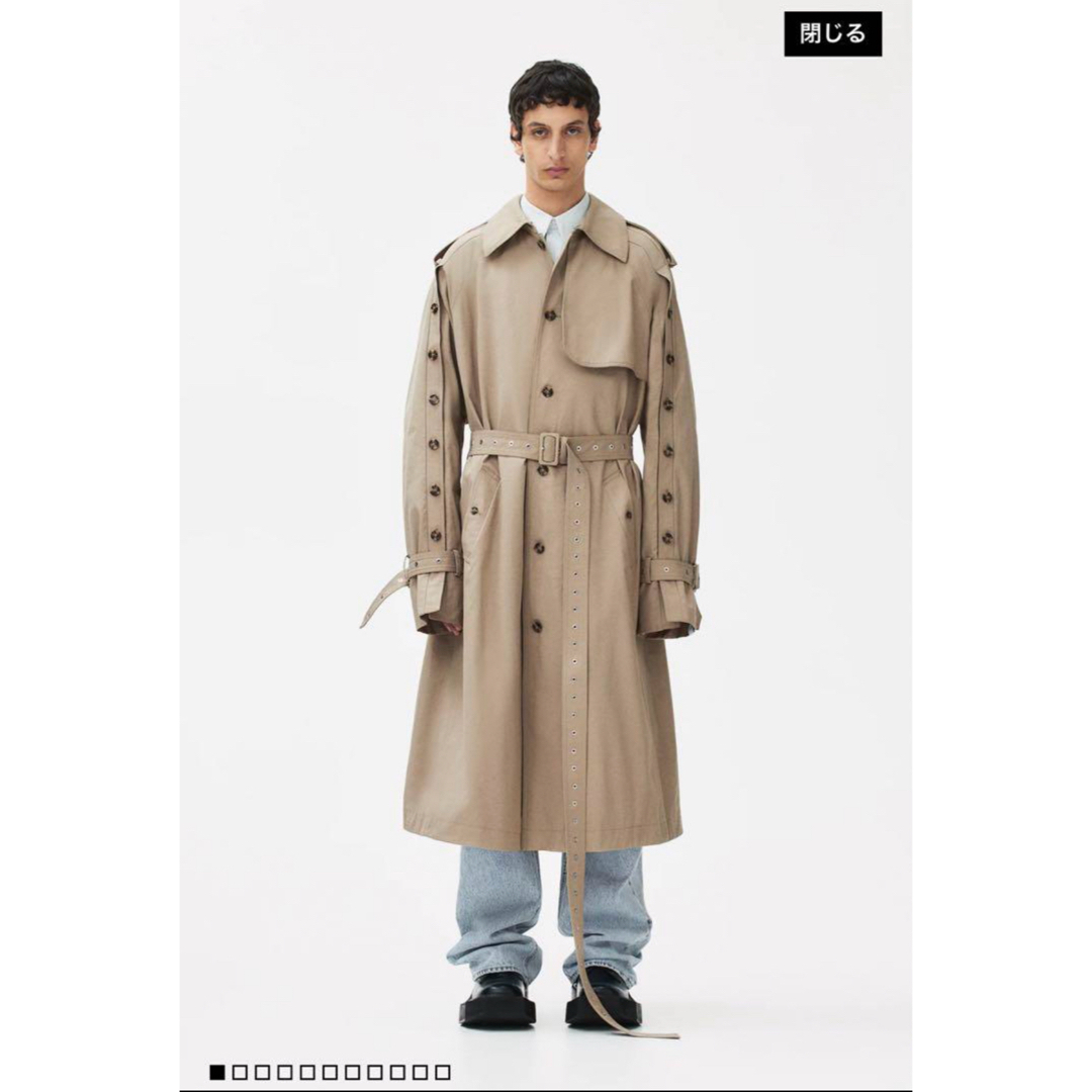 H&M - ☆新品未使用☆rokh × H&M トレンチコート Lサイズの通販 H&M - ☆新品未使用☆rokh × H&M トレンチコート Lサイズの通販