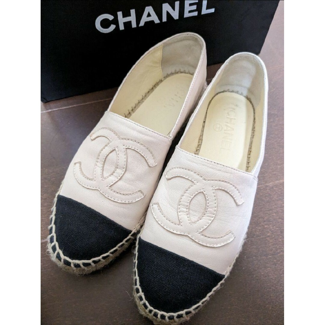 定価14万円☆ラム革☆CHANEL エスパドリーユ35☆ 定価14万円☆ラム革☆CHANEL エスパドリーユ35☆