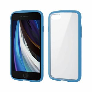 【色:ブルー_スタイル:iPhoneSE_パターン:ケース単品】エレコム iPh(その他)