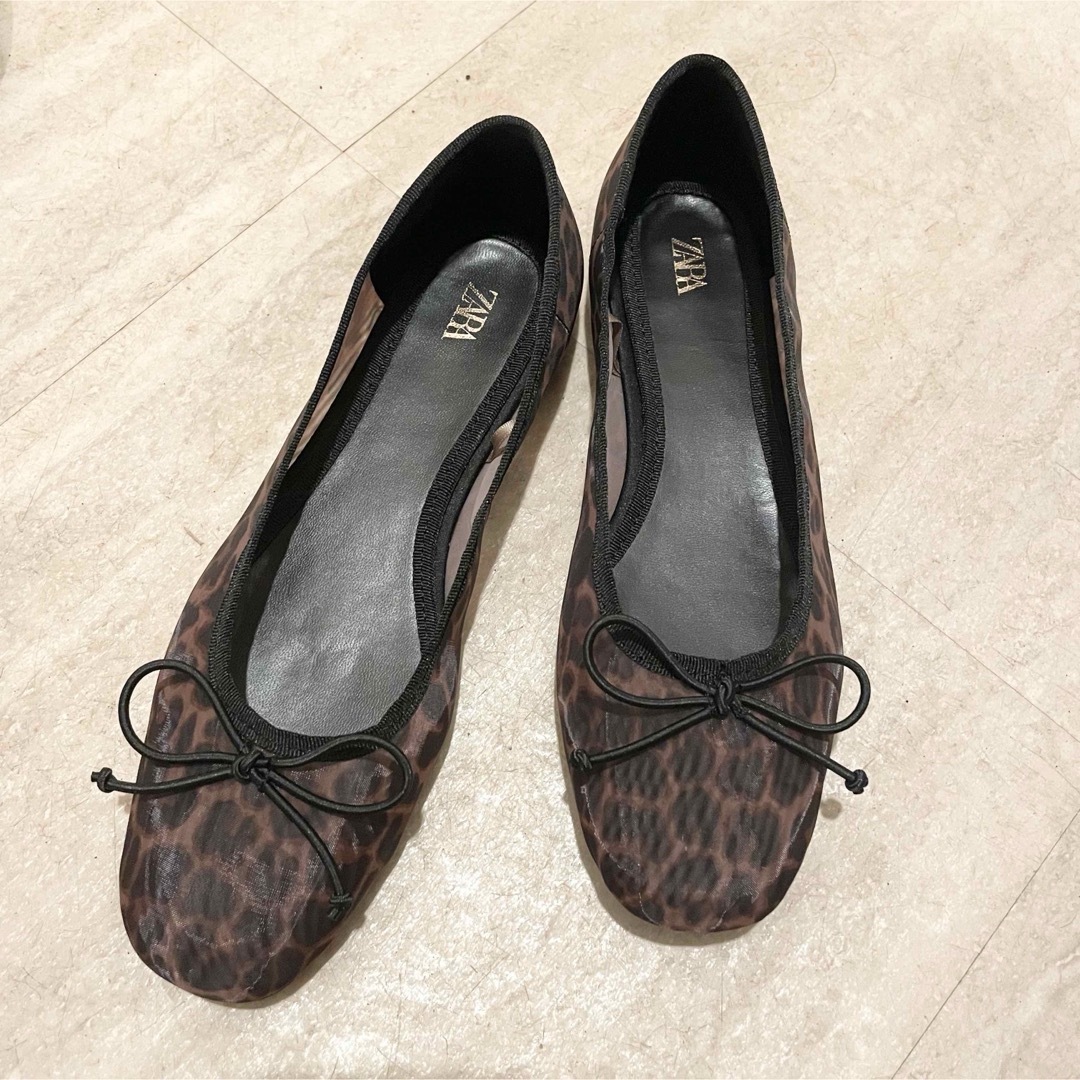 ZARA - ZARA ザラ アニマル レオパード ヒョウ柄 メッシュ ZARA - ZARA ザラ アニマル レオパード ヒョウ柄 メッシュ