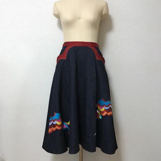 ツモリチサト(TSUMORI CHISATO)のTSUMORI CHISATO デニムスカート(ひざ丈スカート)