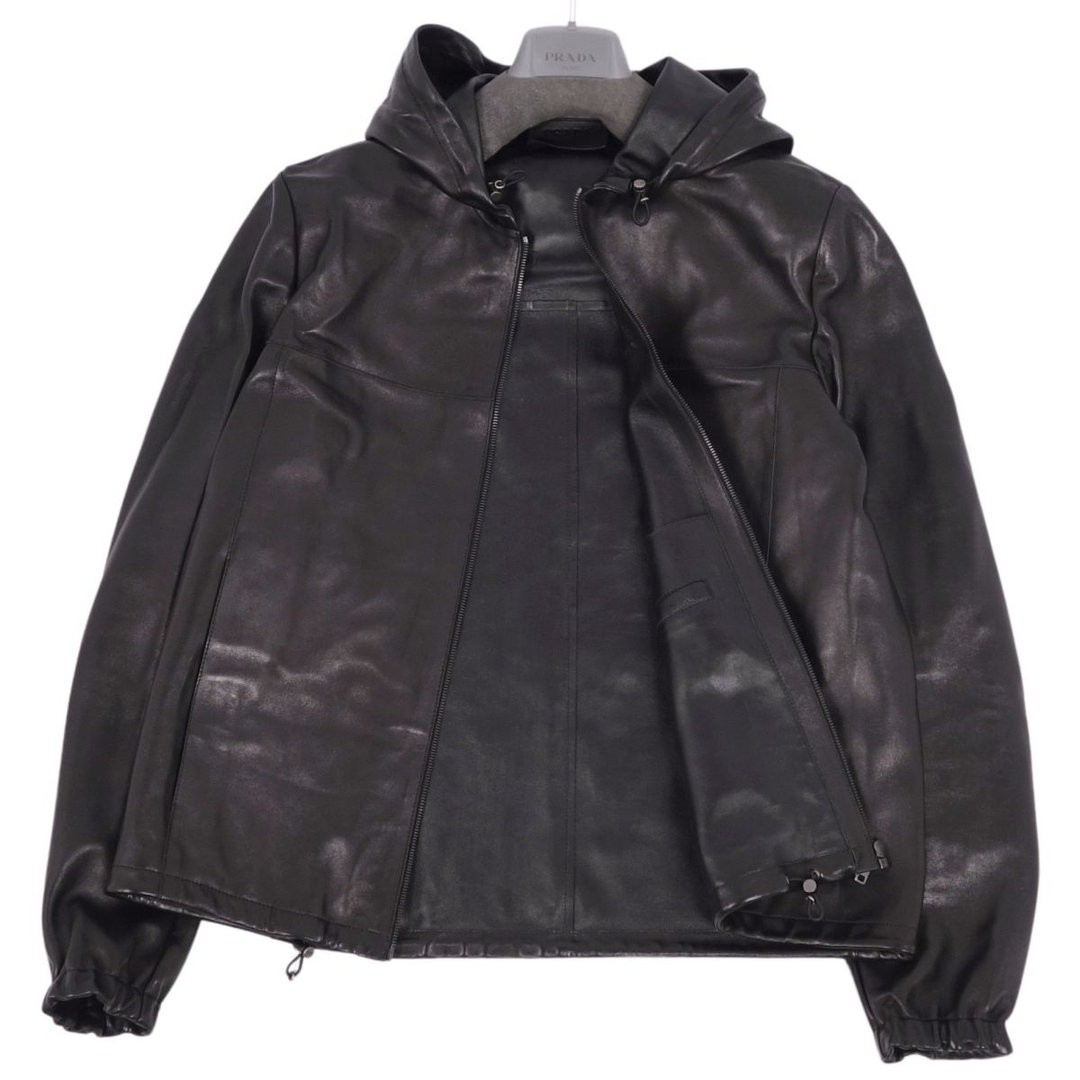 PRADA - 美品 プラダ PRADA 2020年 ジャケット パーカー レザー PRADA - 美品 プラダ PRADA 2020年 ジャケット パーカー レザー