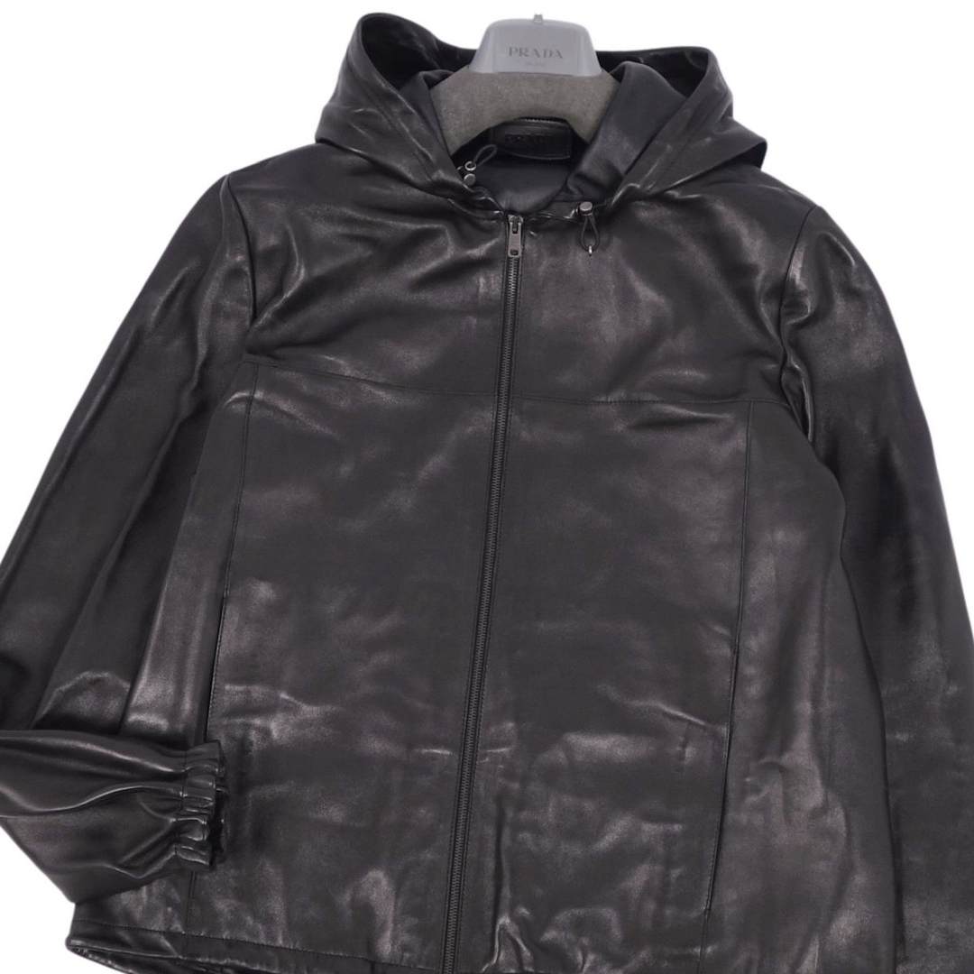 PRADA - 美品 プラダ PRADA 2020年 ジャケット パーカー レザー PRADA - 美品 プラダ PRADA 2020年 ジャケット パーカー レザー