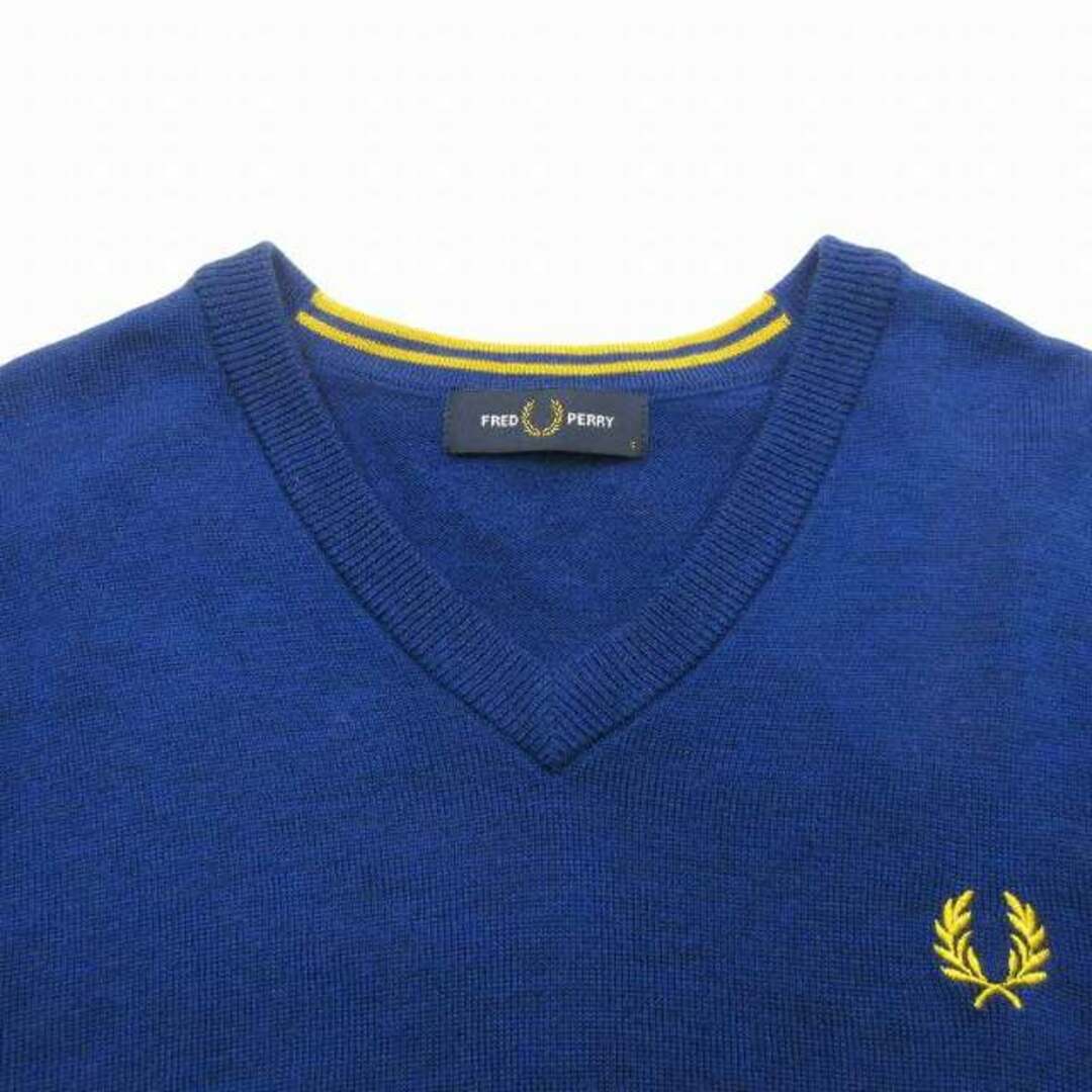 FRED PERRY - フレッドペリー FRED PERRY Vネック ニット FRED PERRY - フレッドペリー FRED PERRY Vネック ニット