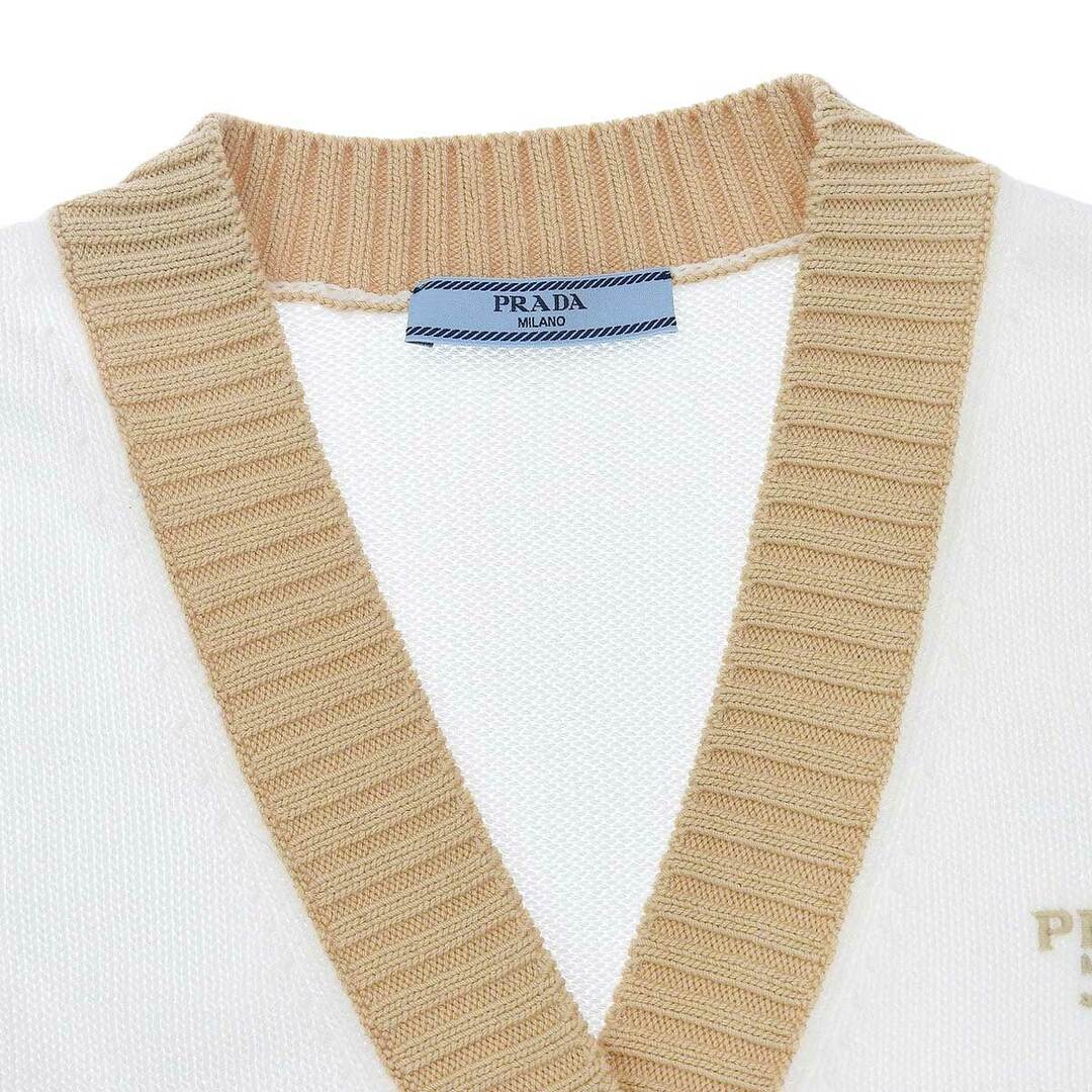 PRADA - プラダ クロップド ハーフスリーブ コットン ニット PRADA - プラダ クロップド ハーフスリーブ コットン ニット