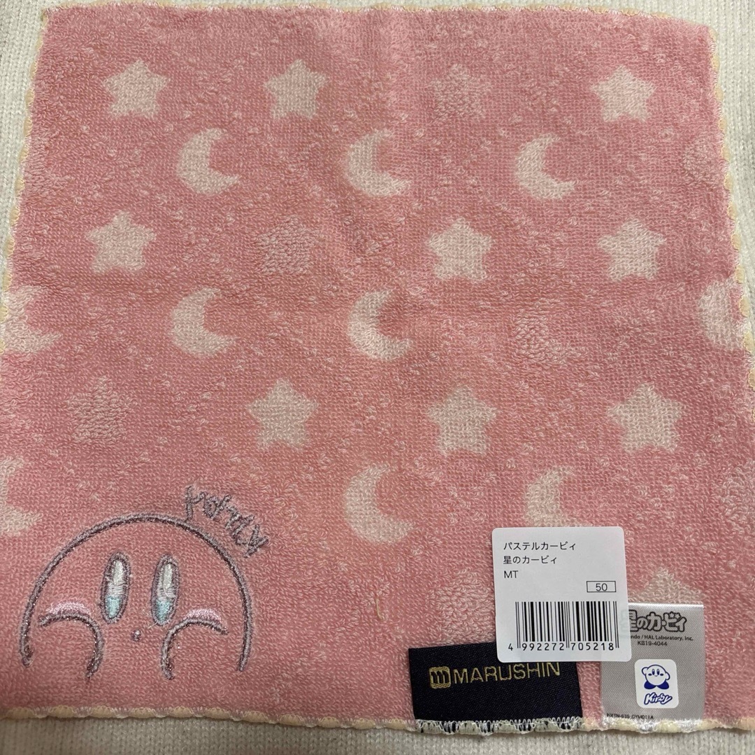 タオルハンカチ　星のカービィ パステルカービィ　マルシン エンタメ/ホビーのおもちゃ/ぬいぐるみ(キャラクターグッズ)の商品写真