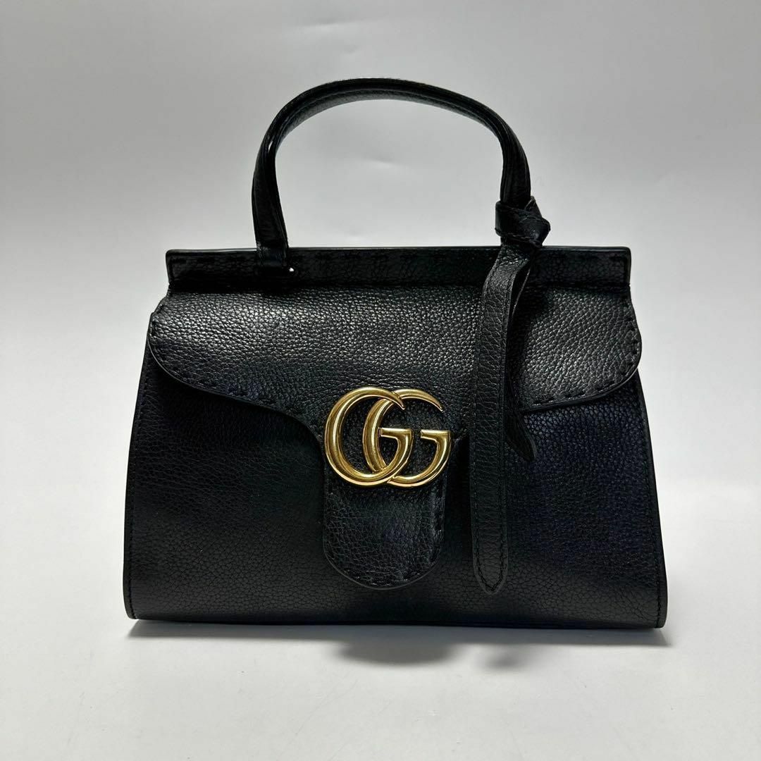 GUCCI - g76【極美品】保存袋 箱付 グッチ GGマーモント レザー GUCCI - g76【極美品】保存袋 箱付 グッチ GGマーモント レザー