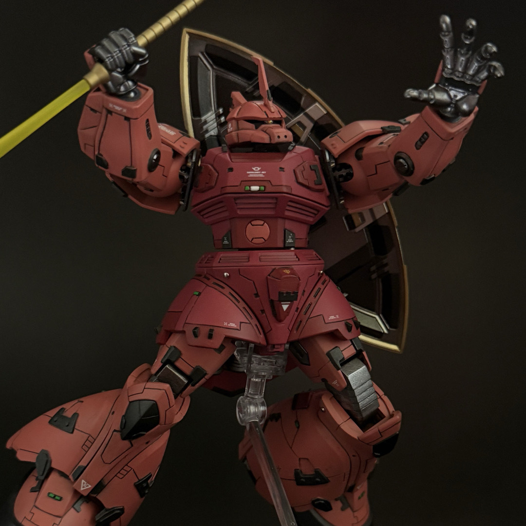 BANDAI - ガンプラ 完成品 hguc シャア専用 ゲルググ 改修 改造 BANDAI - ガンプラ 完成品 hguc シャア専用 ゲルググ 改修 改造