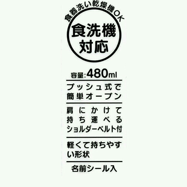 新品 プラレール 水筒 直のみ 480ml インテリア/住まい/日用品のキッチン/食器(弁当用品)の商品写真